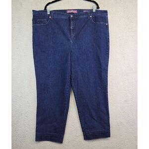 Gloria Vanderbilt Amanda Jeans Womens Plus Size 22W Skinny High Rise Dark‎ Wash